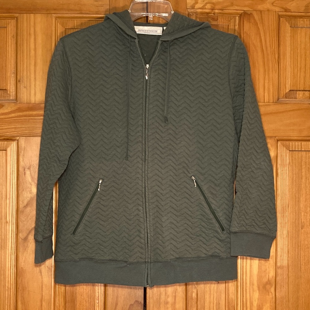 NWOT Vintage 90s Architect Women Lightweight Hooded Jacket Green Size 1X
